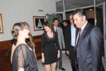 Belediye Başkanımız Mehmet Kocadon, girişte öğrencilerle sohbet ederken